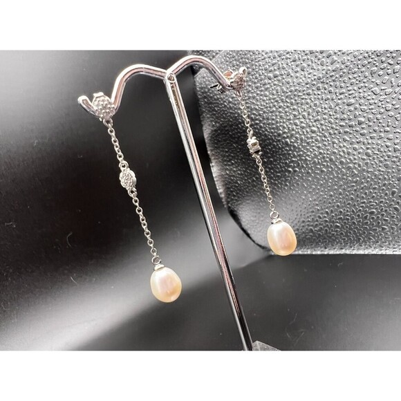 Swarovski Crystal and Pearl Earrings - Picture 3 of 4